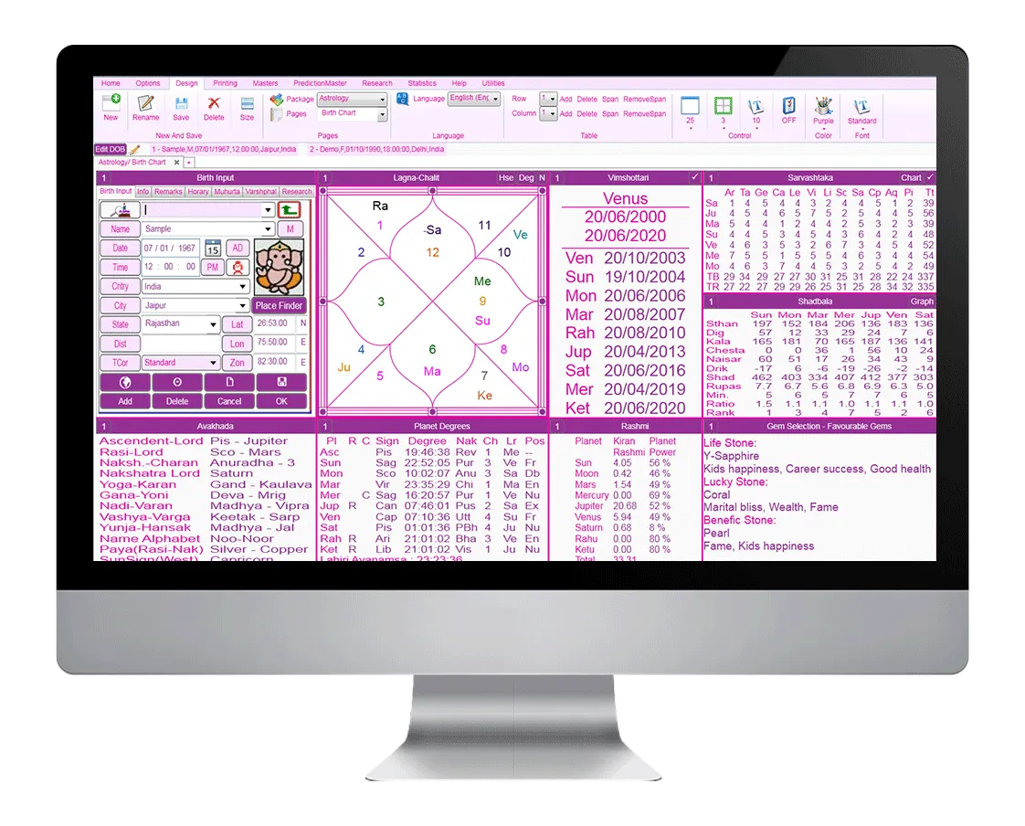 Computerized Jyotish